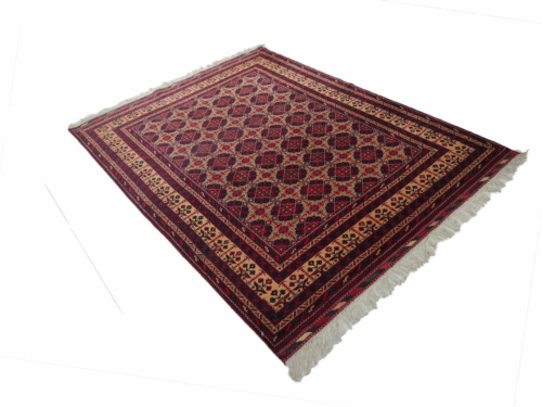 Afghan Teppich seitlich