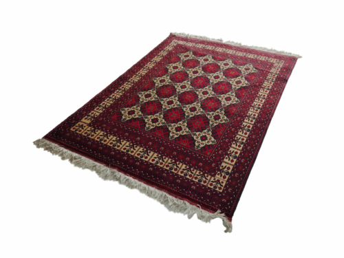 Afghan Teppich seitlich